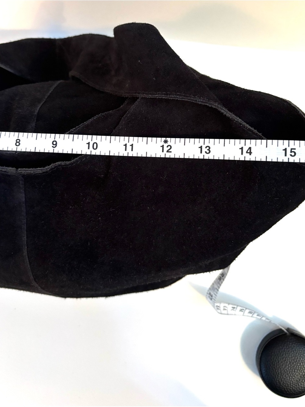 Roost Black Suede Shoulder Hobo Bag - Picture 5 of 11